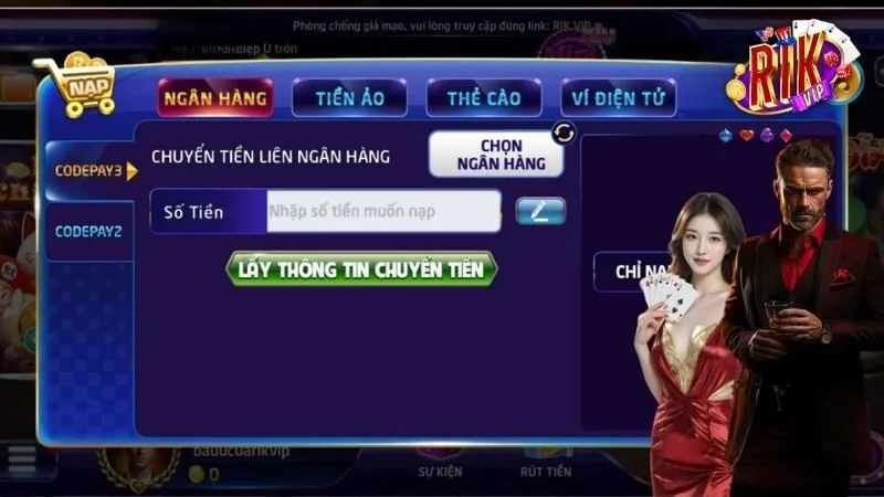 Rikvip Chi tiết cách sử dụng 4 cổng nạp thưởng tại cổng game 